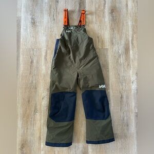 Helly Hansen Kids’ Rider 2 Insulated Ski Bib Utility Green, size 122/7